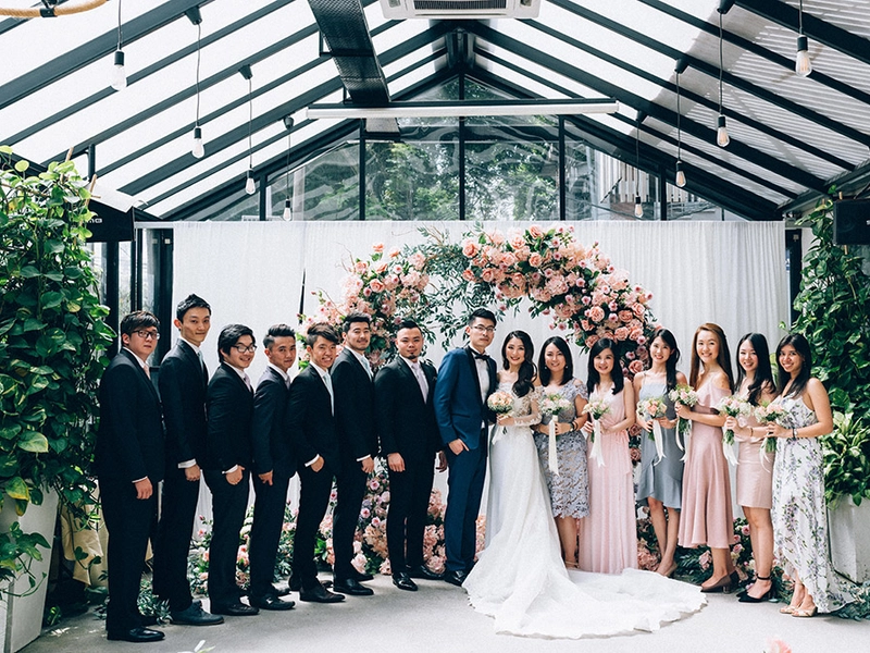 A Blush Floral Wedding at Chuai Heng Banquet Hall, Kuala Lumpur