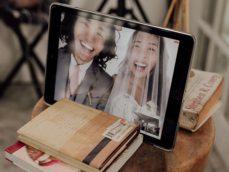 A Bohemian Chic Lockdown Wedding At Home