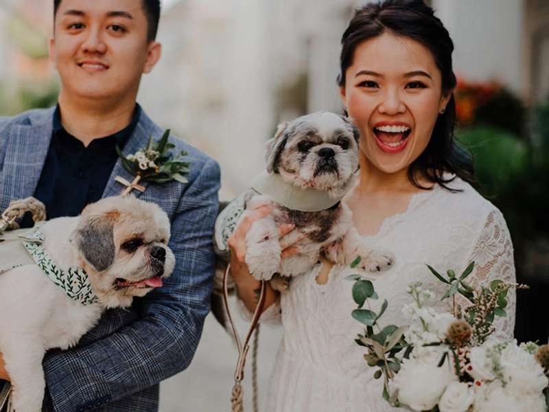 A Botanical Chic Wedding at Studio Three Sixteen With Fur-kids