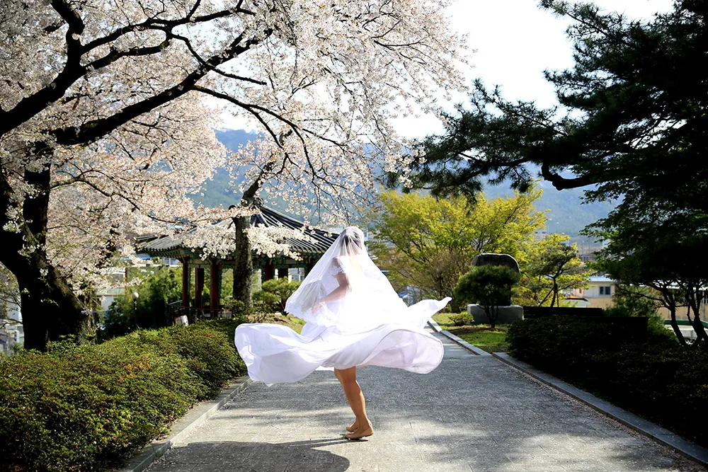 Photo DIY Bridal Portraits In Seoul. theweddingnotebook.com