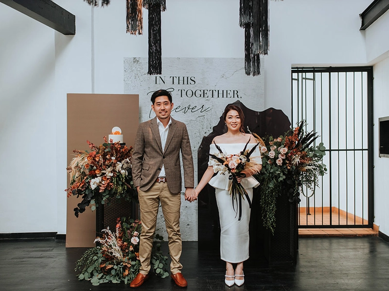 A Chic Yet Moody Intimate Wedding At Wildflowers KL, Chinatown