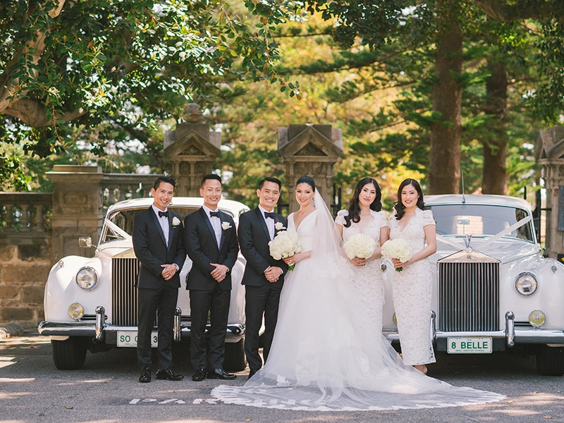 A Classic All-White Roses Wedding in Perth