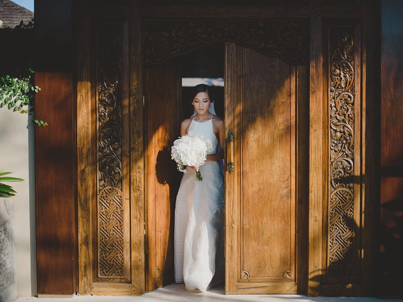 A Contemporary White And Lilac Wedding At Semara Luxury Villa Resort