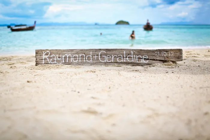 www.theweddingnotebook. Darren Jee Photography. Destination beach wedding at Koh Lipe