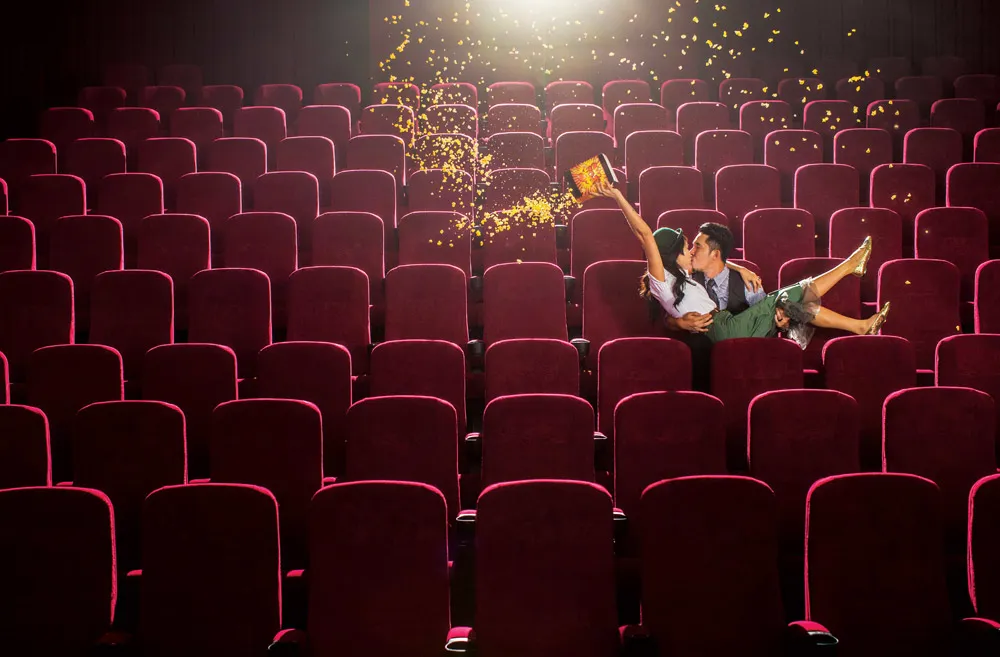 Cinema themed wedding. Photo by Mark Teo Photography. theweddingnotebook.com
