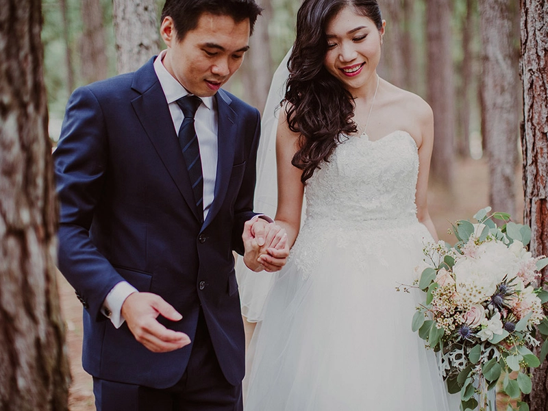 A Dusty Blue And Gold DIY Wedding At Tanarimba Janda Baik
