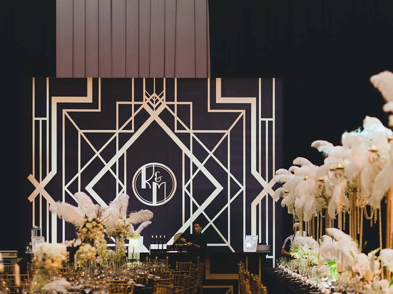A Gatsby-Inspired Hollywood Glam Wedding In Hilton Kuala Lumpur