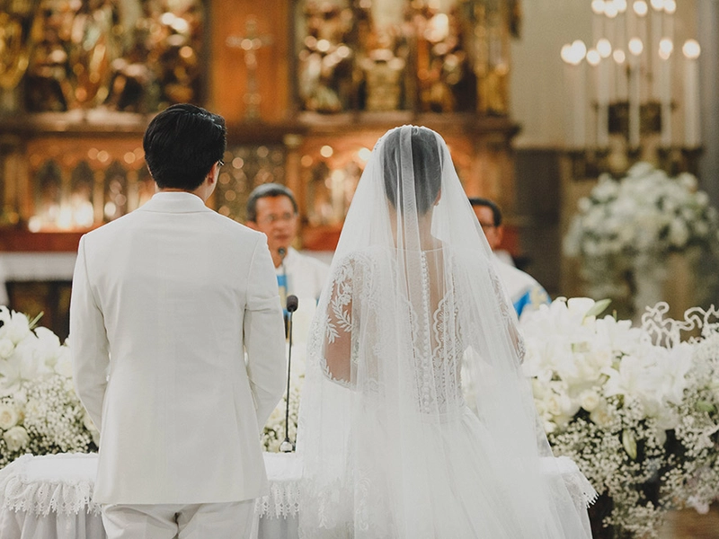 A Grand Cathedral Ceremony In Jakarta Followed By A Rustic Outdoor Reception At The Edge, Bali
