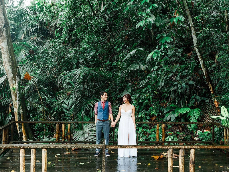 A Lush Tropical Wedding in Tamarind Springs