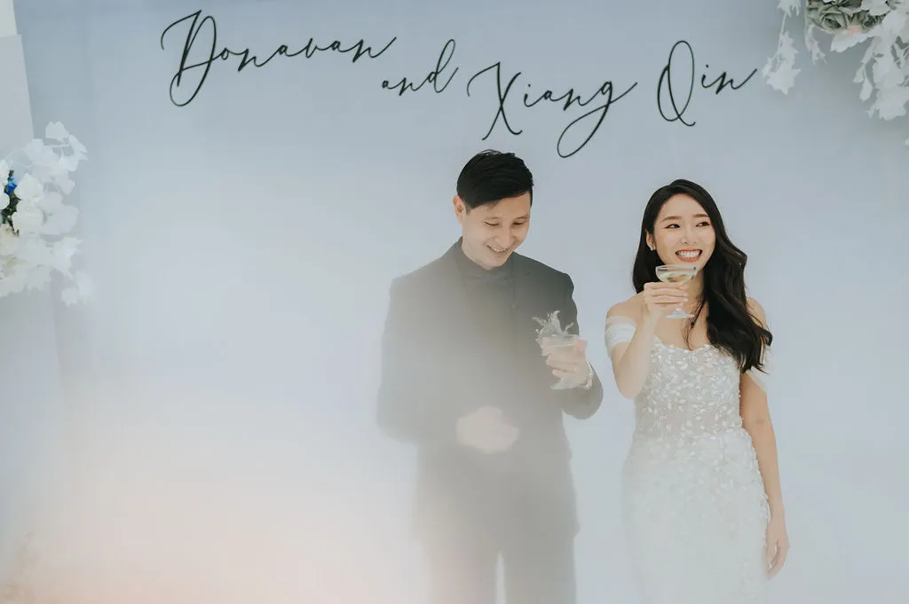 A Micro Wedding at Metal Bees Studios with Ombre Effects