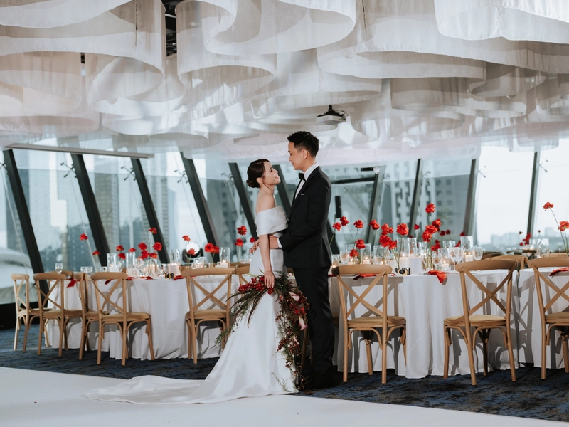 A Minimalist Wedding at Colony The MET featuring Soft Drapes