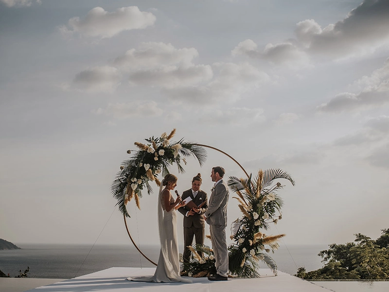 A Modern Geometric Themed Wedding in Phuket, Thailand