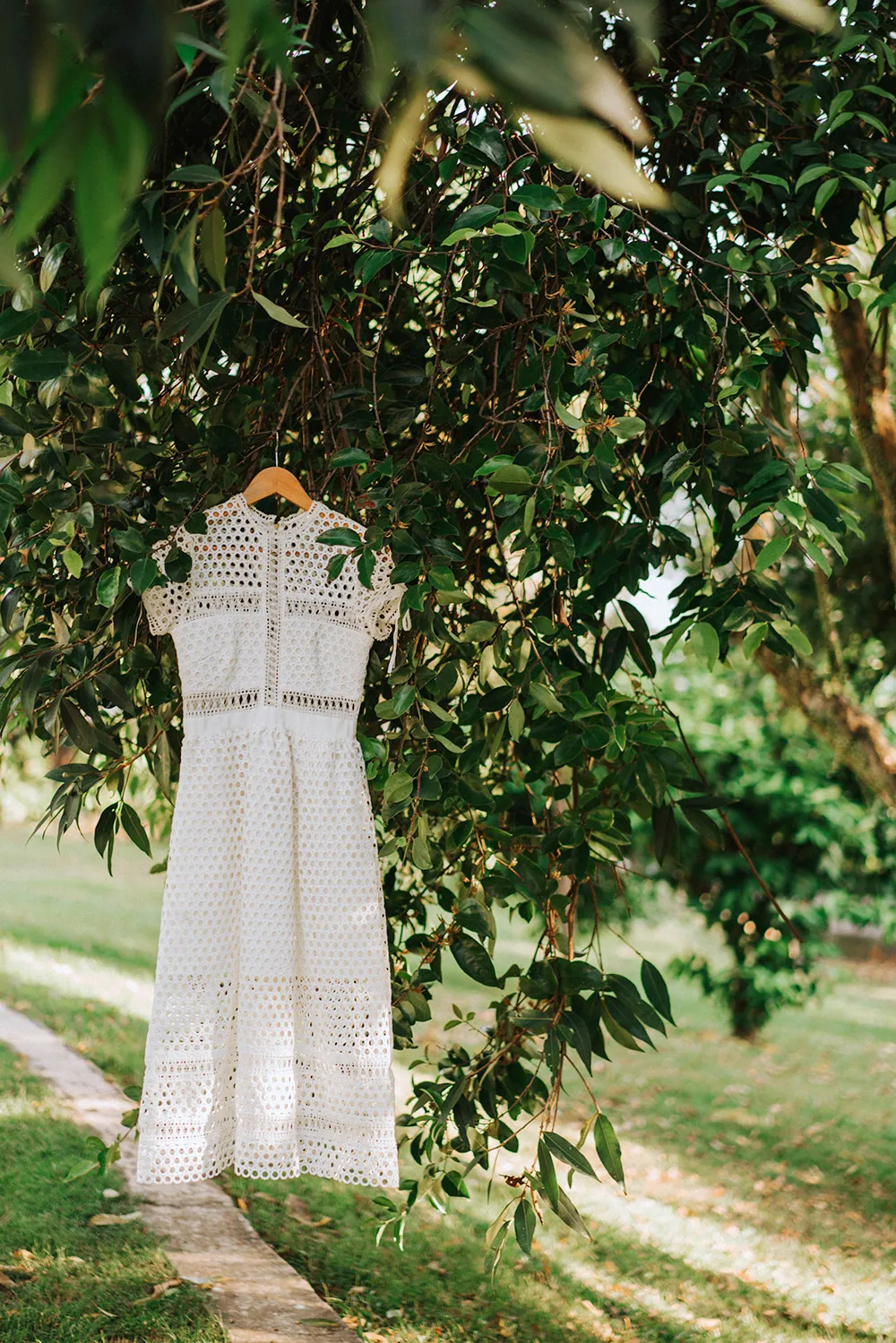Self Portrait statement dress as bridal gown. Bloc Memoire Photography. theweddingnotebook.com