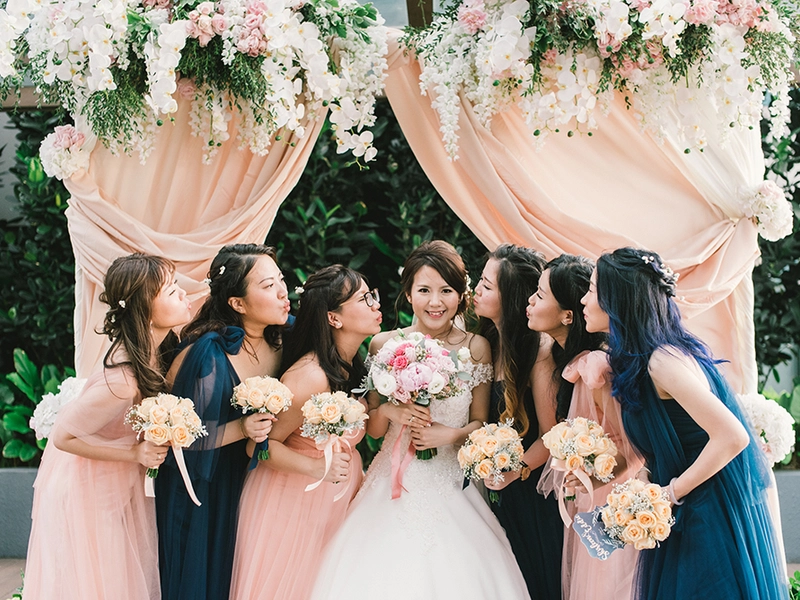 A Navy Blue And Blush Pink Rustic Wedding At DoubleTree By Hilton, JB