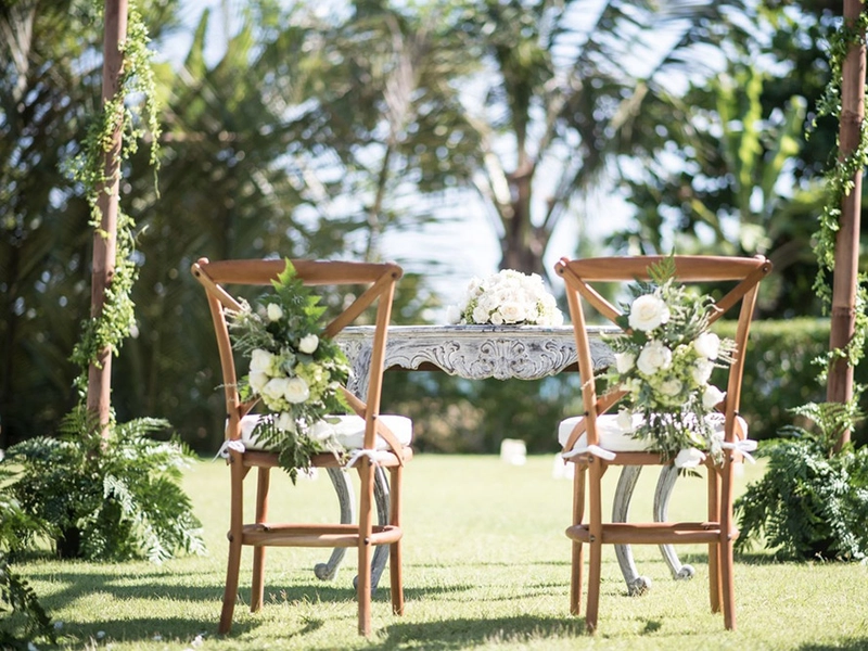 A Navy Blue Sunset Garden Wedding in Bali