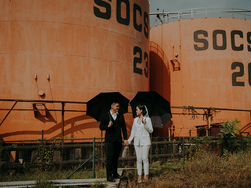 A Raw Play on Neutrals for Bridal Portraits in Port Klang