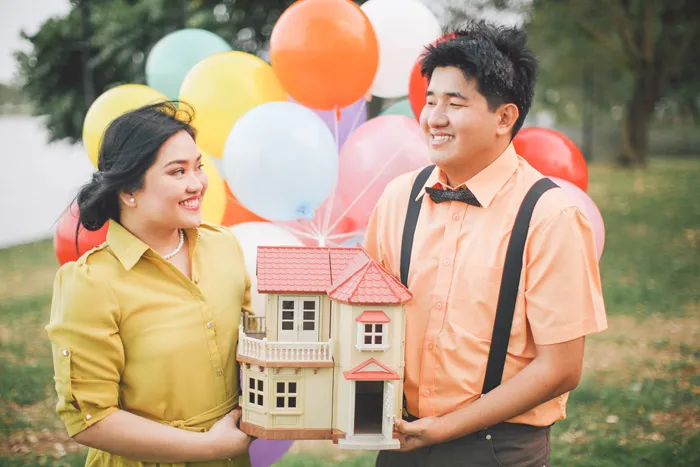 UP inspired themed photoshoot. Photo by Daniel Lei Photography. Styling by Papers &amp; Pastels by DLS. theweddingnotebook.com 
