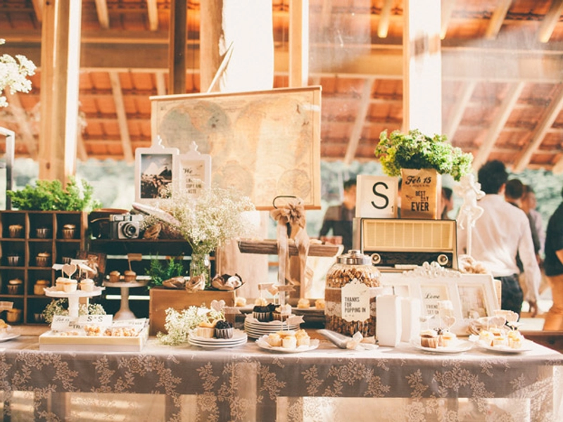 A Rustic Travel Themed Reception At Janda Baik