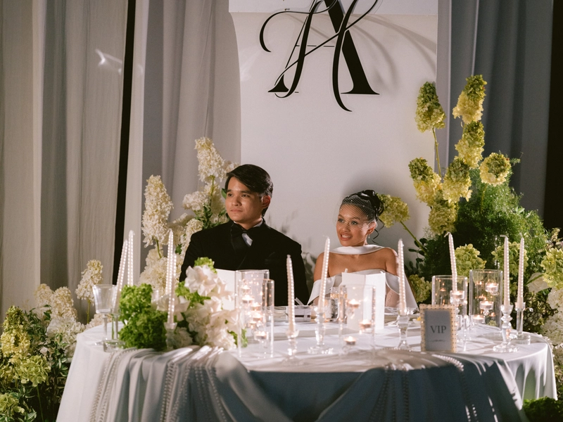 A Sculptural White Wedding at Grand Hyatt Kuala Lumpur
