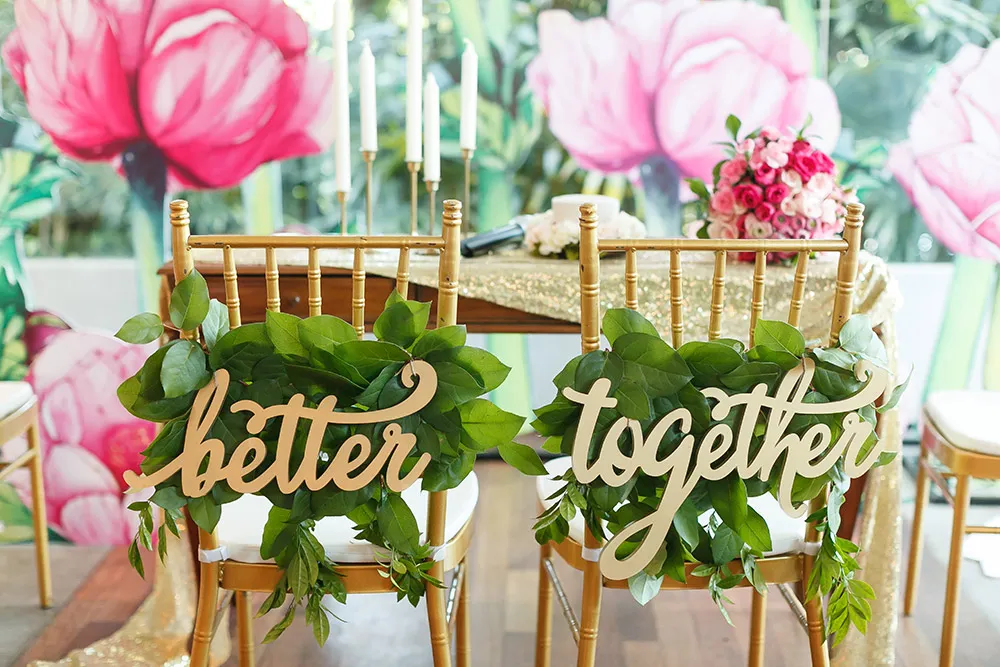 Creative wedding chairs. Wefreeze Photography. theweddingnotebook.com