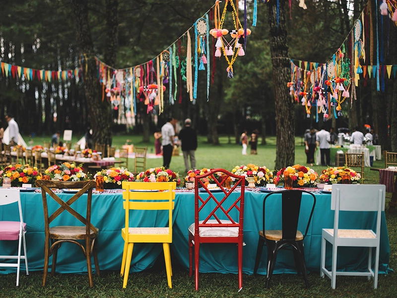 A Wes Anderson-Inspired Boho Chic Forest Wedding In Bandung