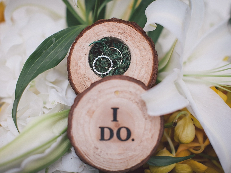 A Yellow And White DIY Backyard Wedding