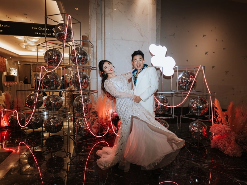An Electrifying Retro Disco Themed Wedding at St Regis KL