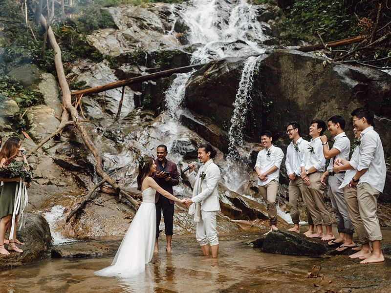 An Ethereal Waterfall Ceremony At Kanching Falls, Rawang