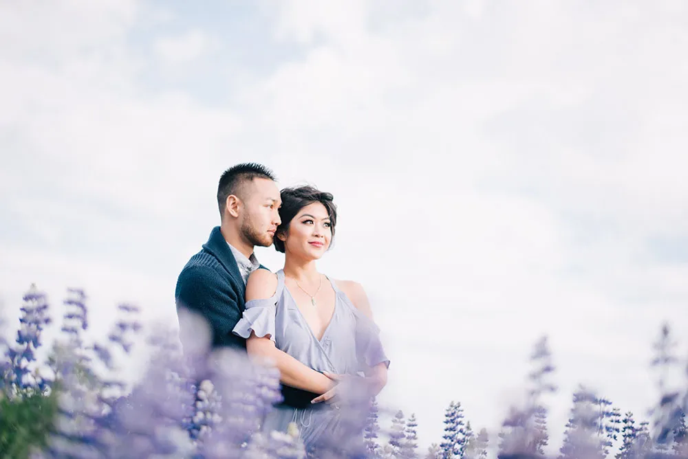 Bridal portraits in Iceland. Photo by Ben Yew Photography. theweddingnotebook.com