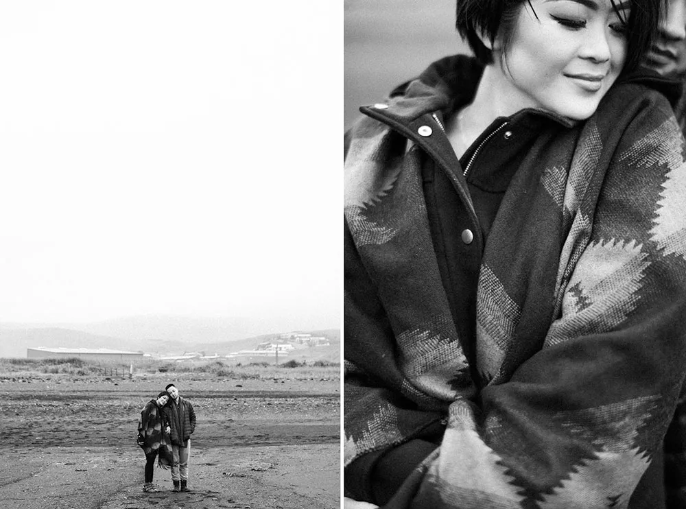Bridal portraits in Iceland. Photo by Ben Yew Photography. theweddingnotebook.com