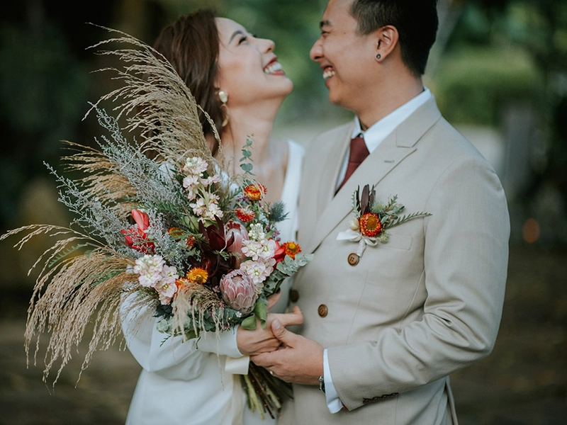 An Intimate Boho Wedding Celebration at the Exclusive Aman Rimba Private Estate