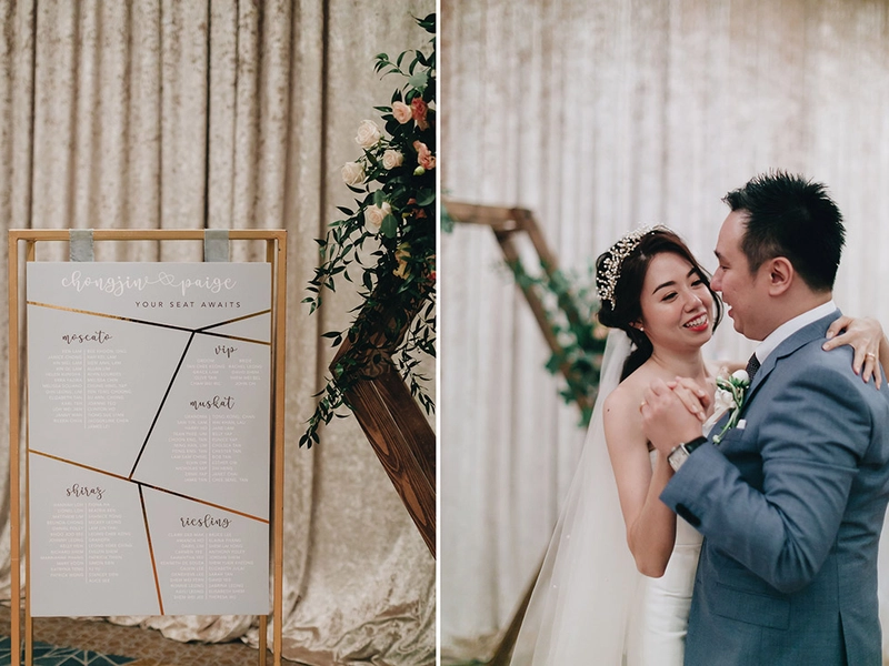 An Intimate Dusty Blue and Gold Wedding at Mandarin Oriental Kuala Lumpur