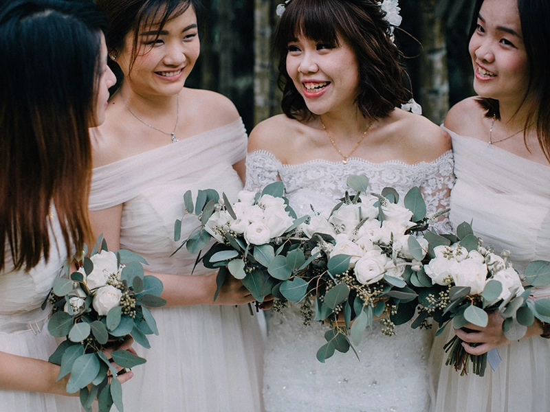 An Intimate Teal And Yellow Wedding At Gita Bayu