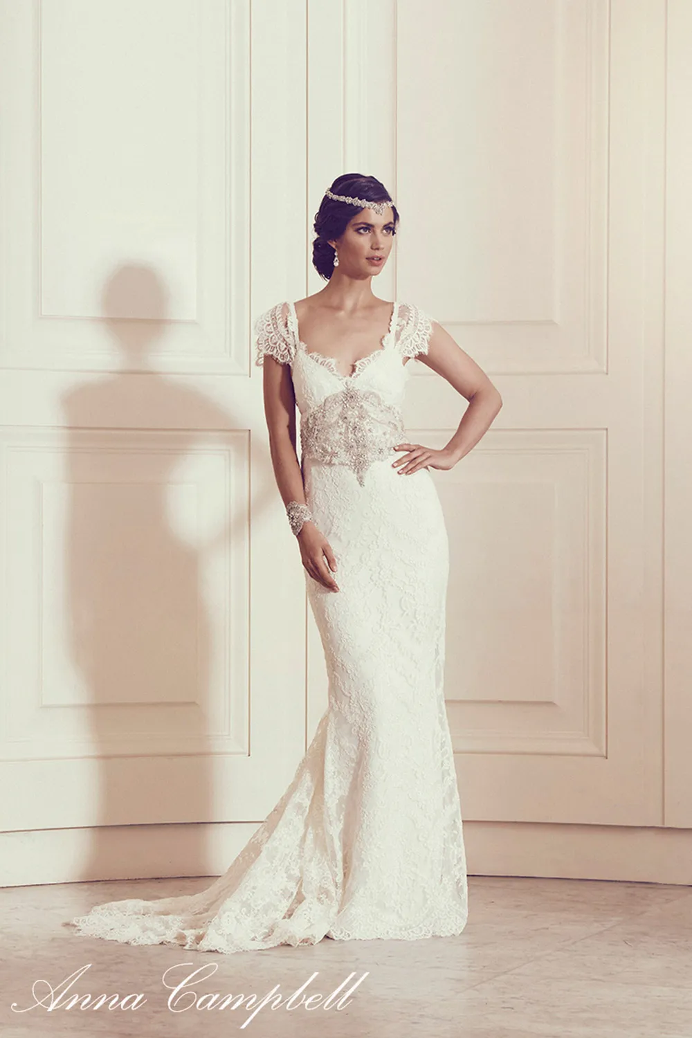 Thalia Celeste Belt - Anna Campbell 2016 Collection. theweddingnotebook.com