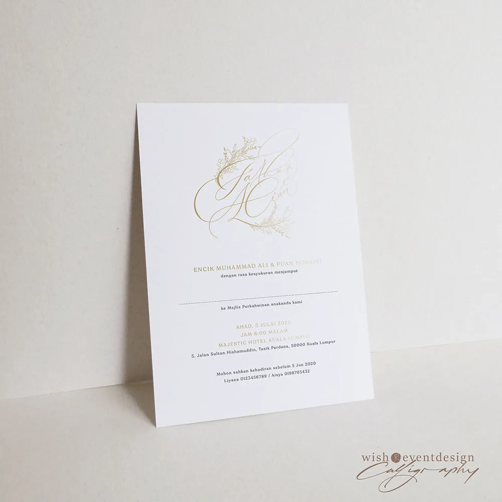 KAMI x Wish_Ed wedding invitation. theweddingnotebook.com
