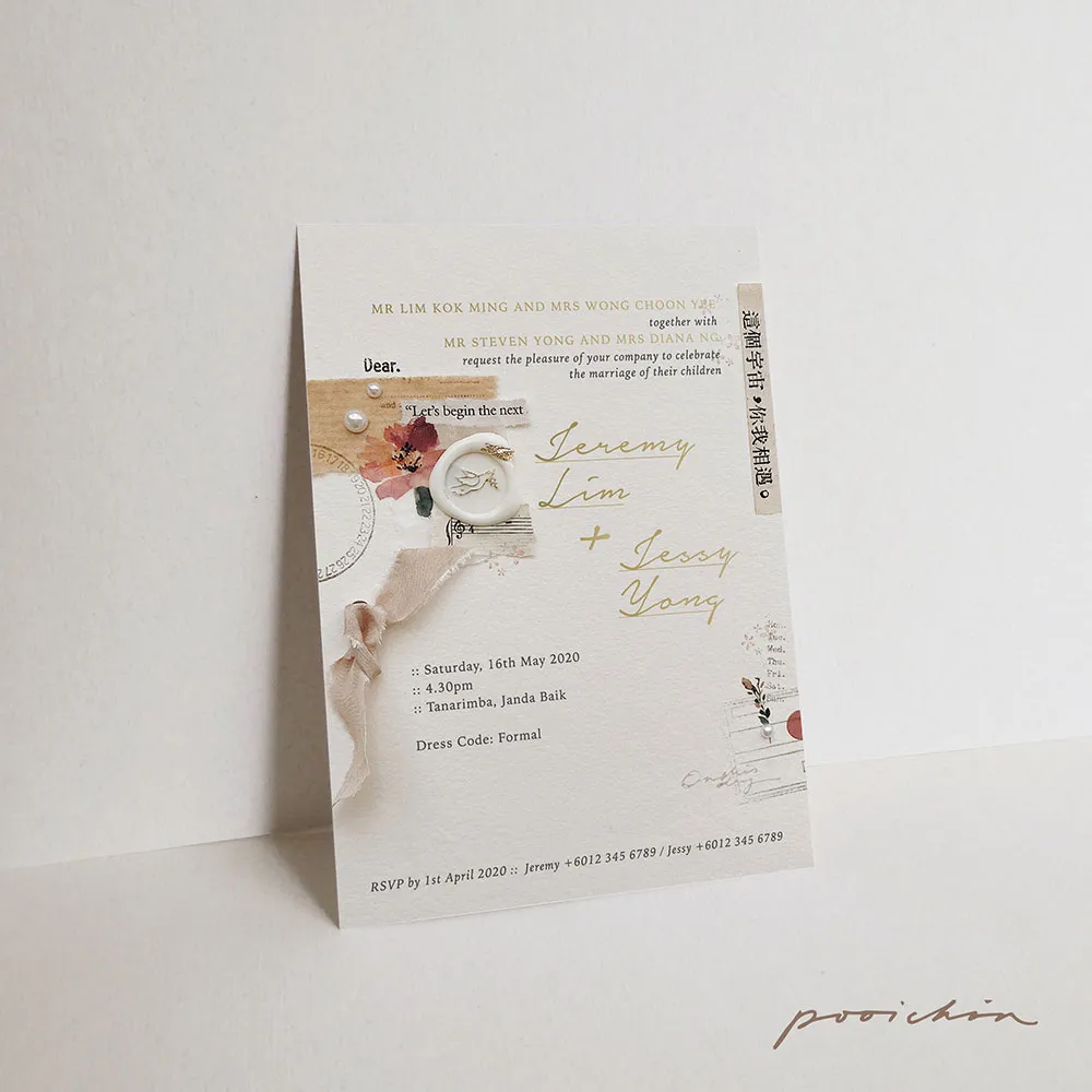 KAMI x Pooi Chin wedding invitation. theweddingnotebook.com