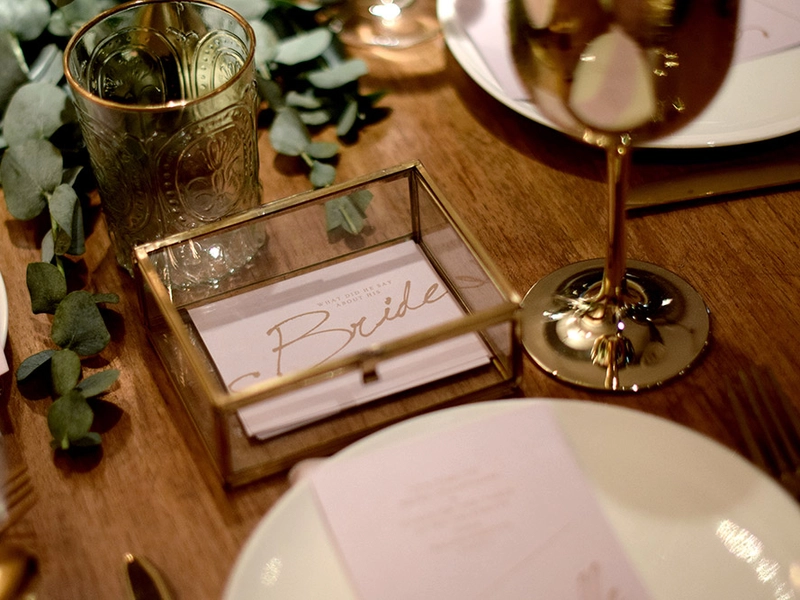 Real Events: Blush Pink And Gold Bridal Shower