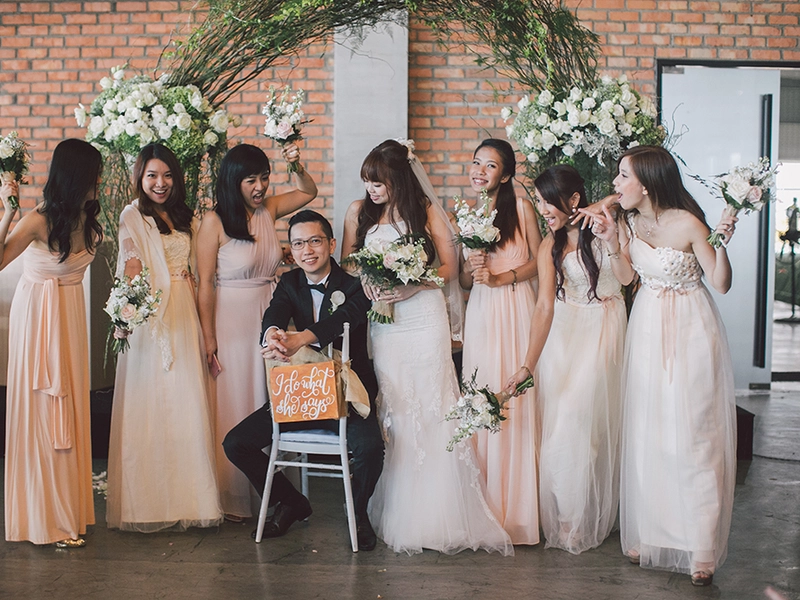 A Blush Pink Wedding Ceremony In City Harvest Kuala Lumpur