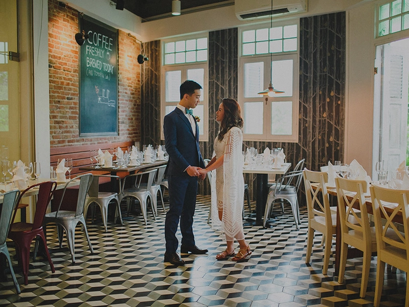 Bold and Cheerful Ceremony and Wedding at Relish by Wild Rocket Singapore
