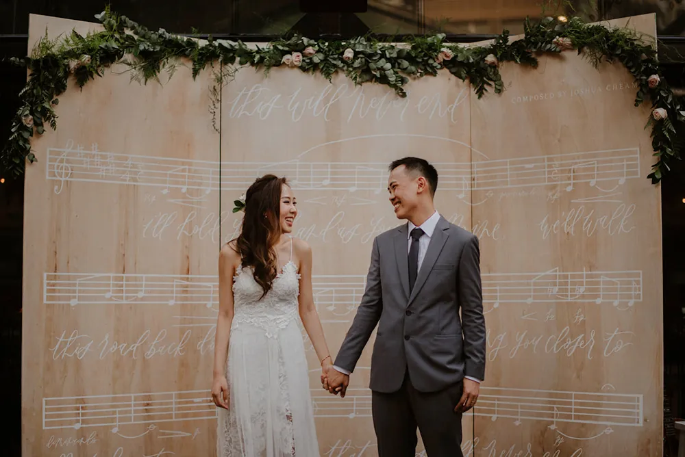 Wedding at Nosh Singapore. Photo by Bloc Memoire Photography. theweddingnotebook.com