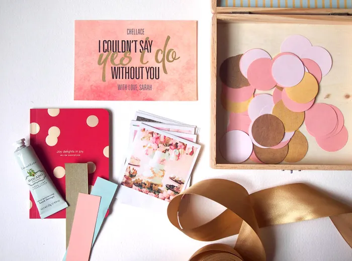 'Be My Bridesmaids' boxes tutorial. theweddingnotebook.com