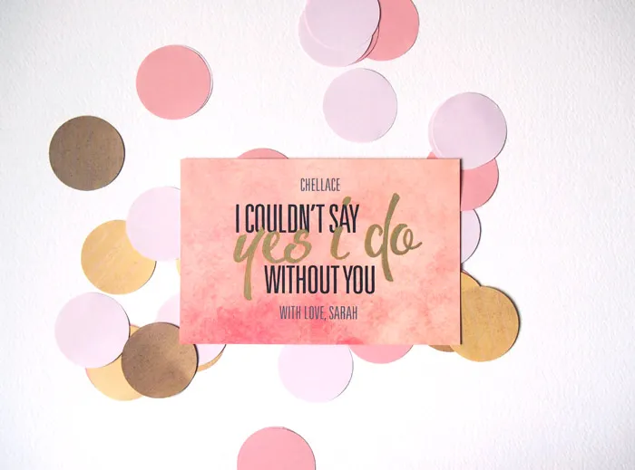 Pink and mint 'Be My Bridesmaids' boxes. theweddingnotebook.com