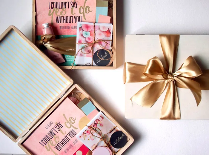 How to make your own 'Be My Bridesmaids' boxes. theweddingnotebook.com