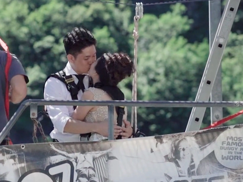 Bungee Jumping in Zürich, Switzerland, for the Bride’s Hand in Marriage