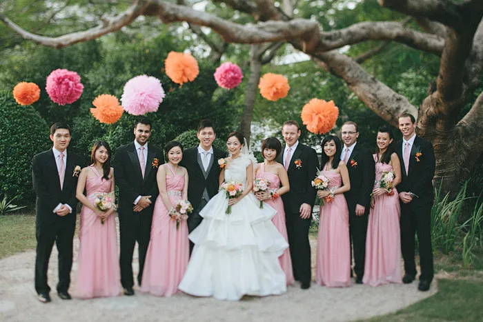 theweddingnotebook.com.Photography by History Studio. The wedding party