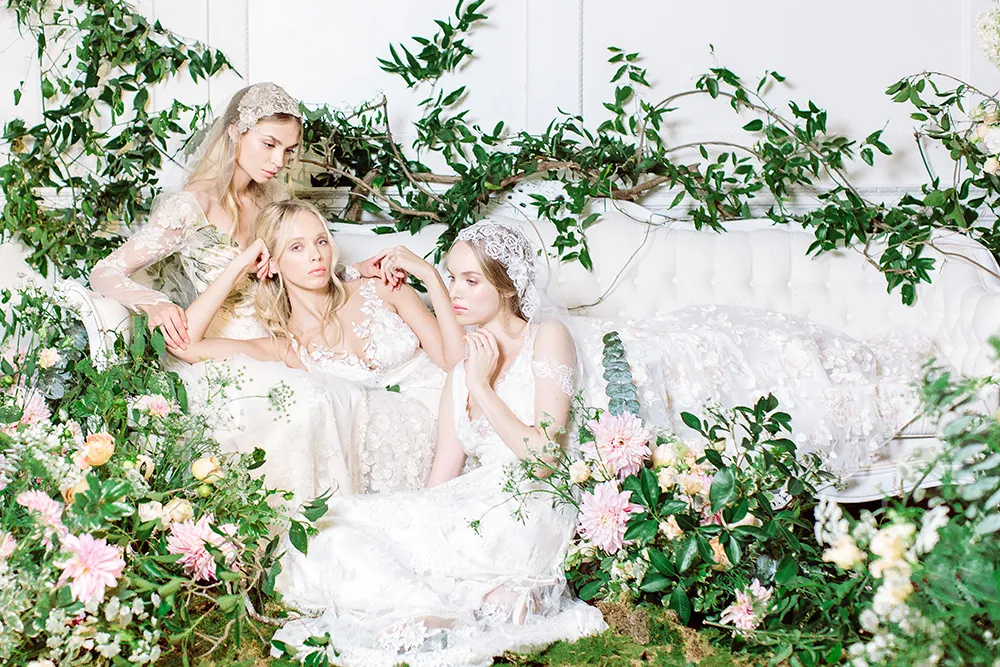 Claire Pettibone 2017 Bridal Collection. Photo by Kayla Barker. theweddingnotebook.com