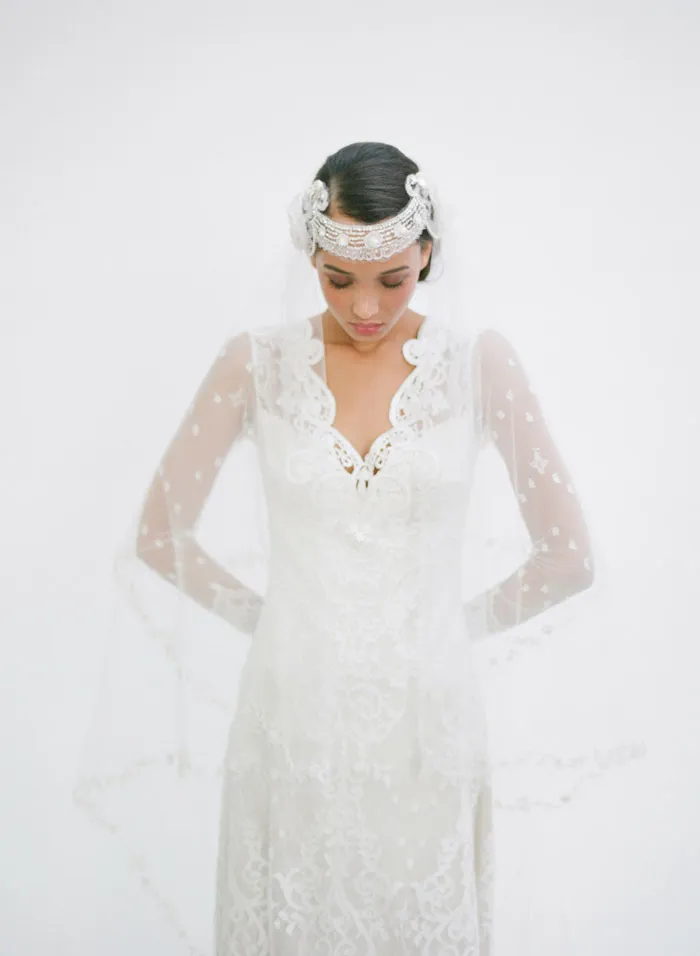 Lily – Claire Pettibone Fall 2014 Bridal Collection. Photo by Elizabeth Messina. theweddingnotebook.com