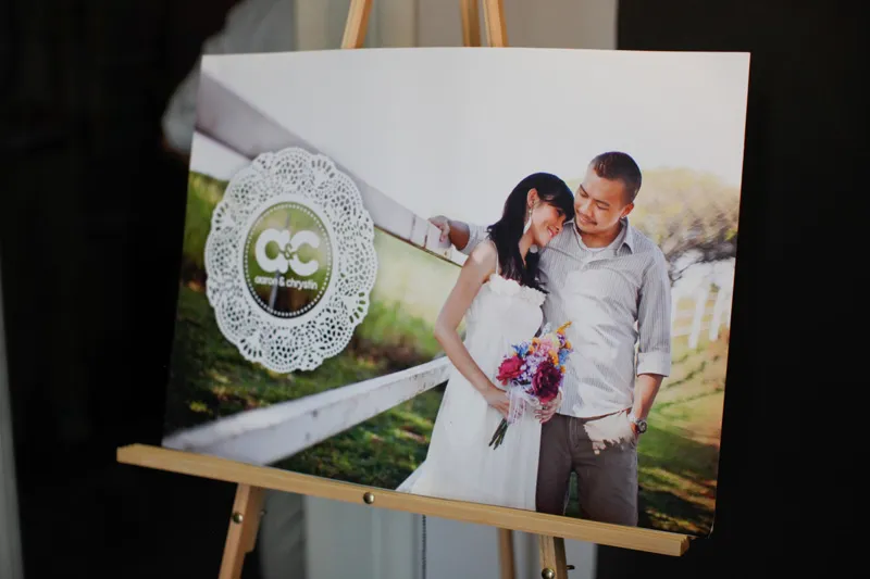 colourful themed wedding poster. Anna Rina Photography