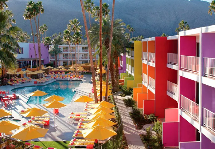 The Saguaro Palm Springs. 16 Colourful Places In The World For Your Bridal Portraits. theweddingnotebook.com