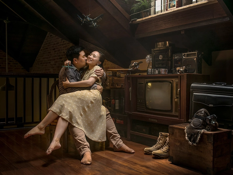 Conceptual Bridal Portraits: The Pilot And The Tailor